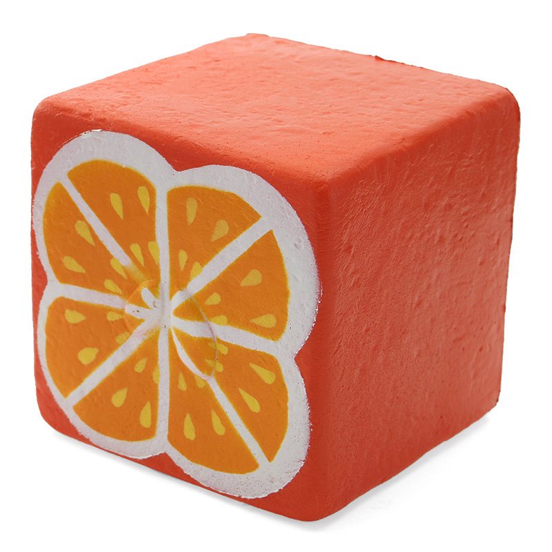 Squishyshop Orange Toast 7.5 cm Chleb Squishy Miękka Powolna Kolekcja Prezent Decor Toy