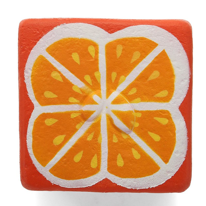 Squishyshop Orange Toast 7.5 cm Chleb Squishy Miękka Powolna Kolekcja Prezent Decor Toy