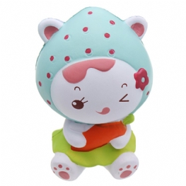 Strawberry Girl Squishy Powolny Wzrost Z Opakowaniem Kolekcja Upominkowa Miękka Zabawka