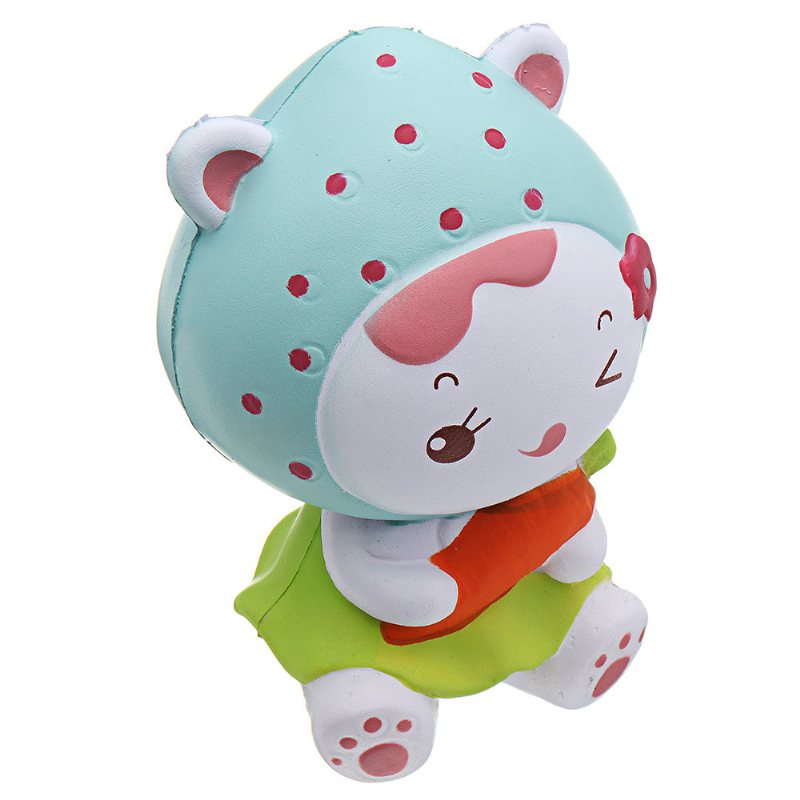 Strawberry Girl Squishy Powolny Wzrost Z Opakowaniem Kolekcja Upominkowa Miękka Zabawka