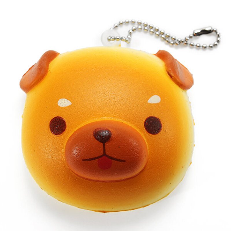 Super Squishy Cute Dog Miękkie Mini Zwierzę Wiszące Krople Powolne Rośnie Wystrój Zabawka Wisiorek