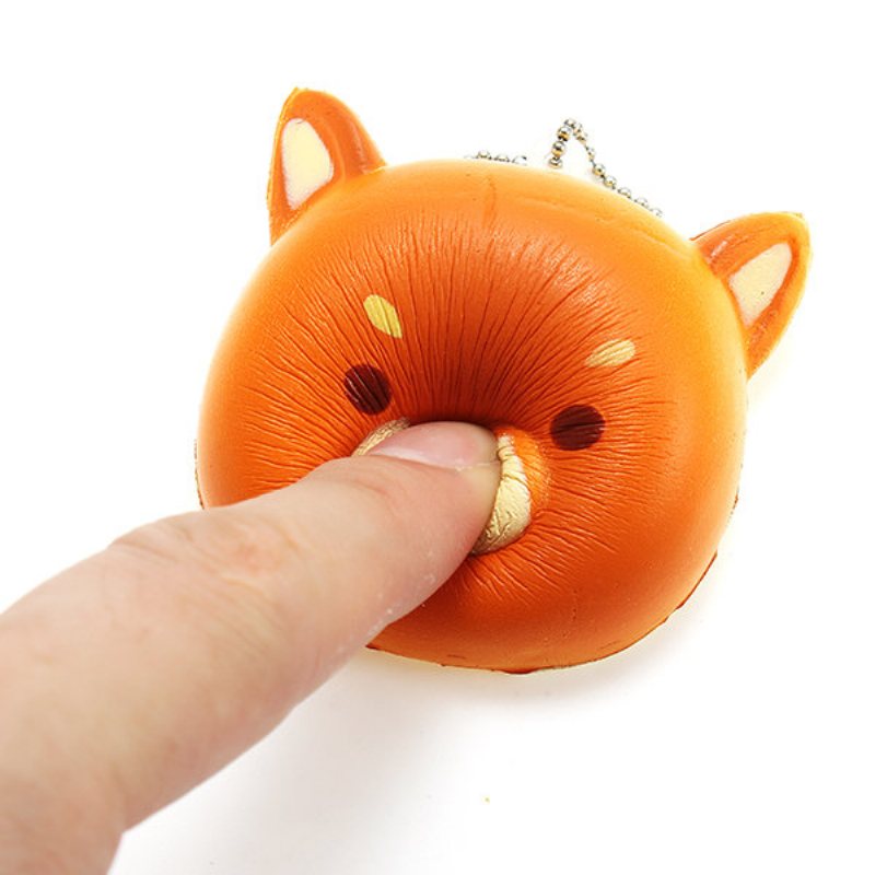 Super Squishy Cute Dog Miękkie Mini Zwierzę Wiszące Krople Powolne Rośnie Wystrój Zabawka Wisiorek