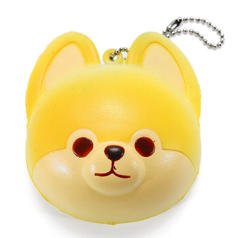 Super Squishy Cute Dog Miękkie Mini Zwierzę Wiszące Krople Powolne Rośnie Wystrój Zabawka Wisiorek