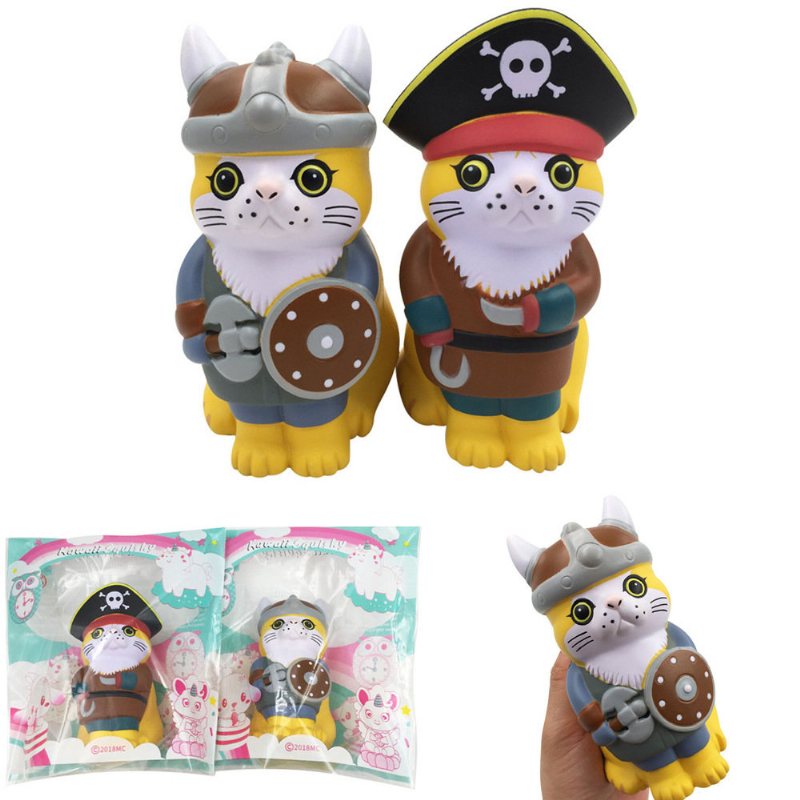 Viking Pirate Cat Squishy Z Opakowaniem