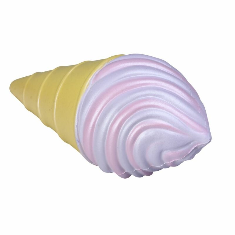 Vlampo Squishy Ice Cream Cone Różowy Biały Powolne Rośnie Oryginalne Opakowanie Kolekcja Gift Decor Toy