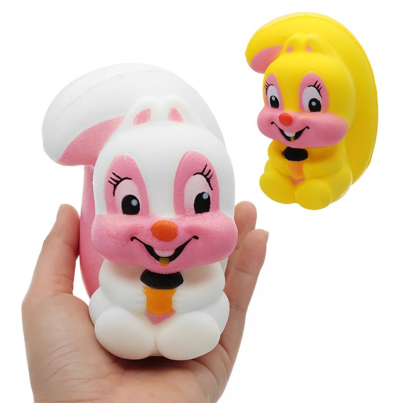 Wiewiórka Squishy Kawaii Animal Wolno Rosnąca Zabawka Lalka Z Kreskówek Kolekcja Prezentów