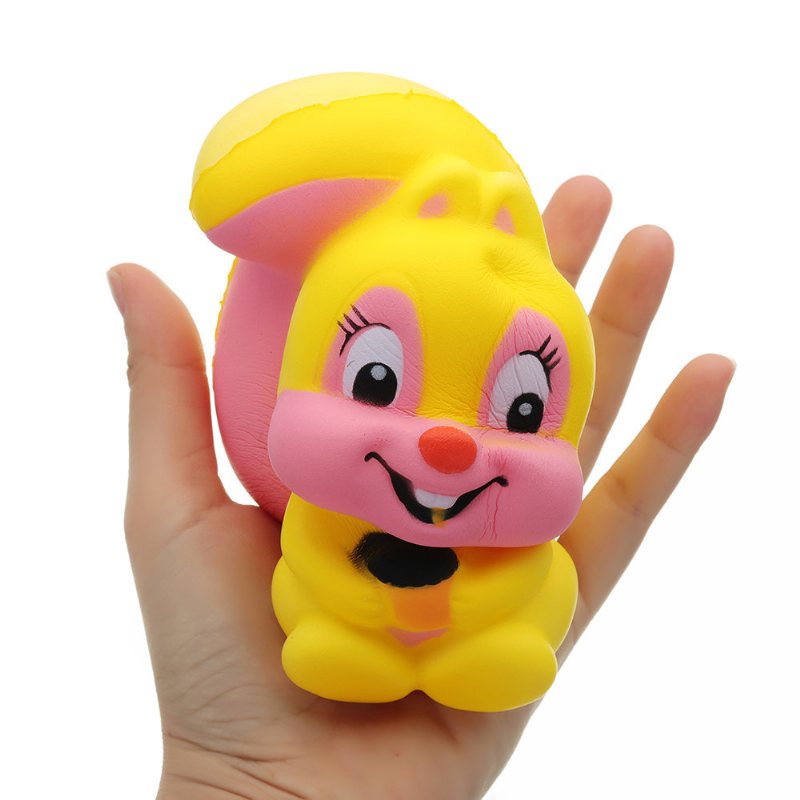 Wiewiórka Squishy Kawaii Animal Wolno Rosnąca Zabawka Lalka Z Kreskówek Kolekcja Prezentów