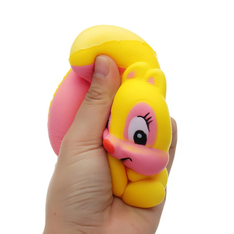 Wiewiórka Squishy Kawaii Animal Wolno Rosnąca Zabawka Lalka Z Kreskówek Kolekcja Prezentów