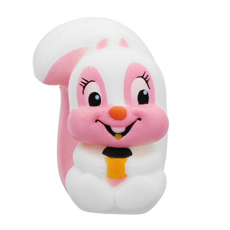 Wiewiórka Squishy Kawaii Animal Wolno Rosnąca Zabawka Lalka Z Kreskówek Kolekcja Prezentów