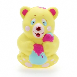 Xinda Squishy Strawberry Bear Holding Honey Pot 12cm Powolny Wzrost Z Opakowaniem Kolekcja Prezent Zabawka