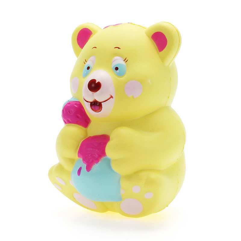 Xinda Squishy Strawberry Bear Holding Honey Pot 12cm Powolny Wzrost Z Opakowaniem Kolekcja Prezent Zabawka