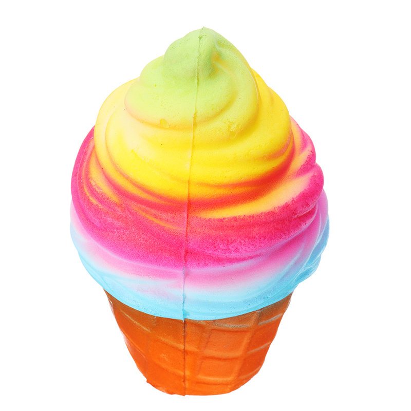 Yunxin Squishy Ice Cream 10cm Powolny Wzrost Z Opakowaniem Torba Na Telefon Pasek Decor Gift Collection Toy