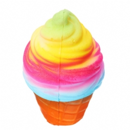 Yunxin Squishy Ice Cream 10cm Powolny Wzrost Z Opakowaniem Torba Na Telefon Pasek Decor Gift Collection Toy