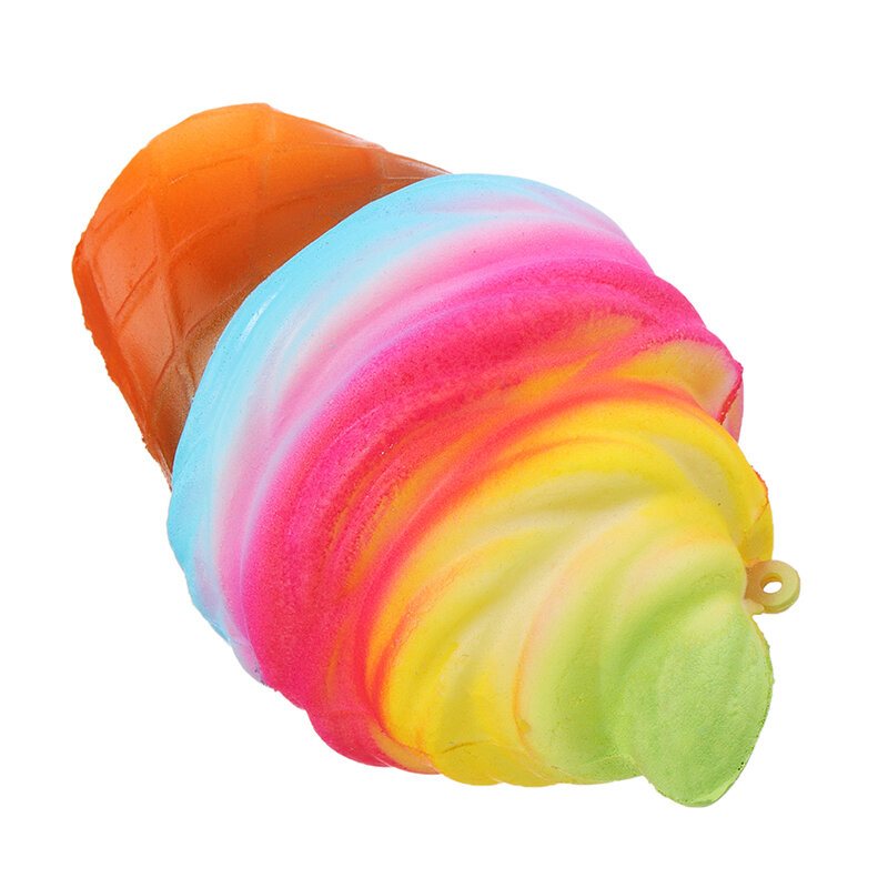 Yunxin Squishy Ice Cream 10cm Powolny Wzrost Z Opakowaniem Torba Na Telefon Pasek Decor Gift Collection Toy