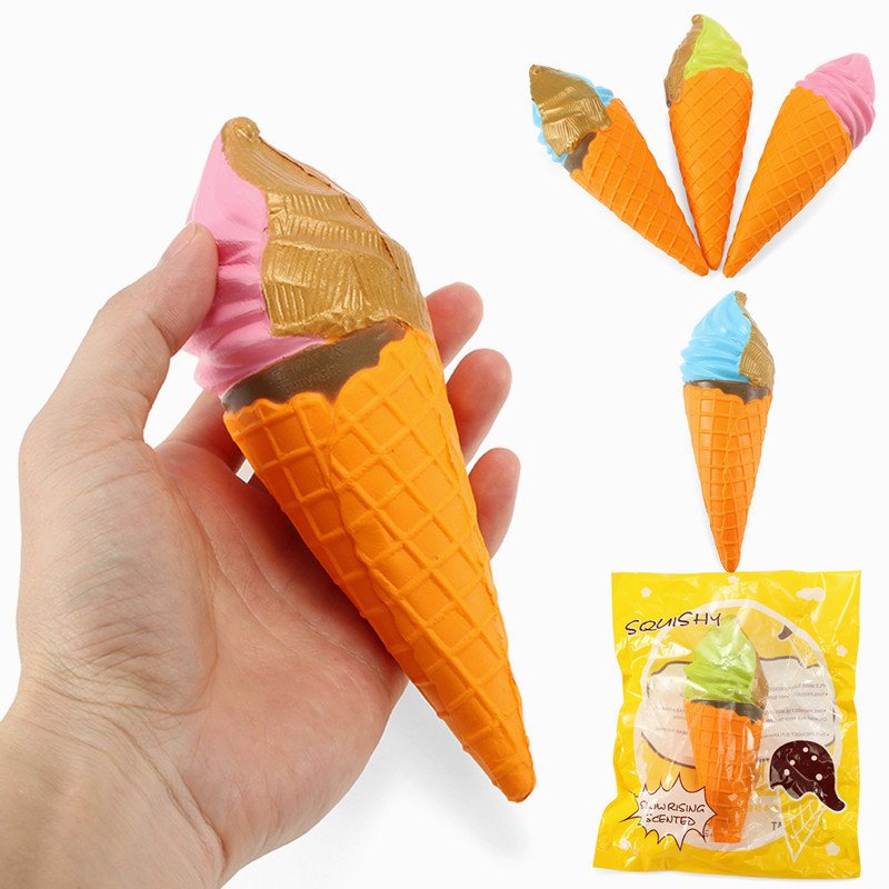 Yunxin Squishy Ice Cream 18cm Powolny Wzrost Z Opakowaniem Kolekcja Gift Decor Soft Squeeze Toy