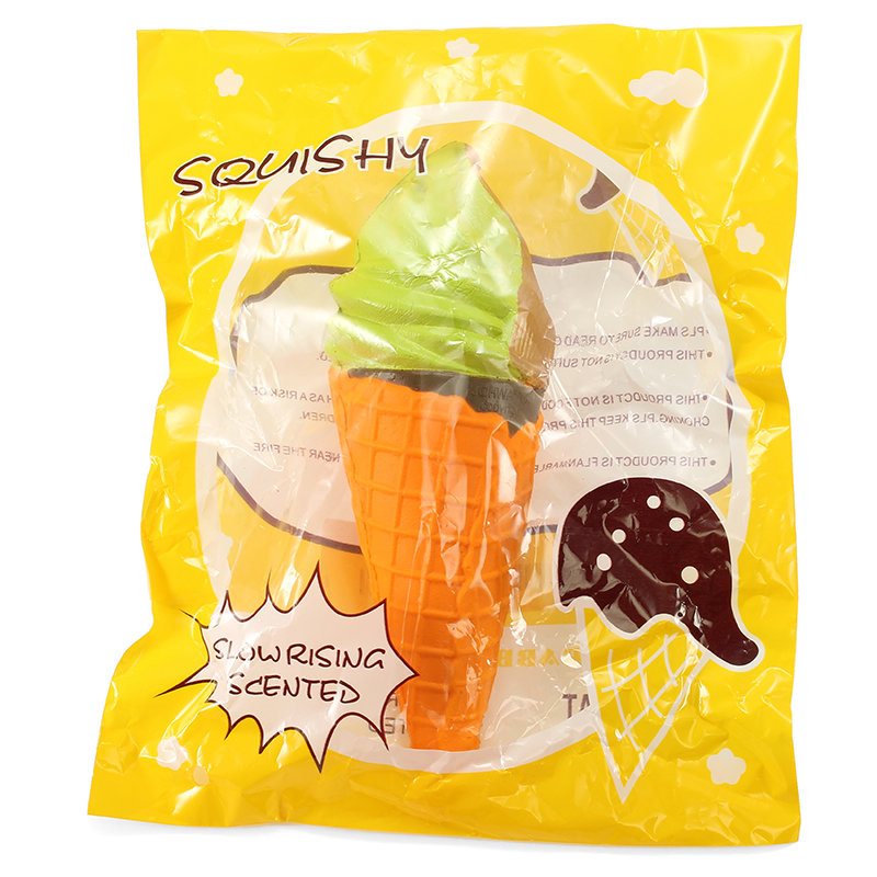 Yunxin Squishy Ice Cream 18cm Powolny Wzrost Z Opakowaniem Kolekcja Gift Decor Soft Squeeze Toy