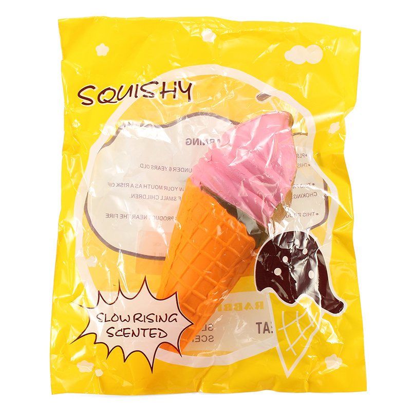 Yunxin Squishy Ice Cream 18cm Powolny Wzrost Z Opakowaniem Kolekcja Gift Decor Soft Squeeze Toy