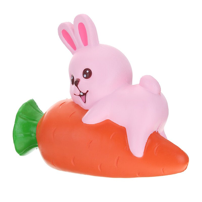 Yunxin Squishy Rabbit Bunny Holding Marchewka 13cm Powolny Wzrost Z Opakowaniem Kolekcja Prezent Decor Toy