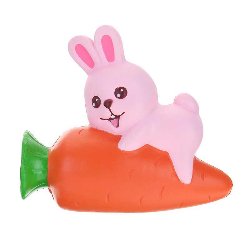 Yunxin Squishy Rabbit Bunny Holding Marchewka 13cm Powolny Wzrost Z Opakowaniem Kolekcja Prezent Decor Toy