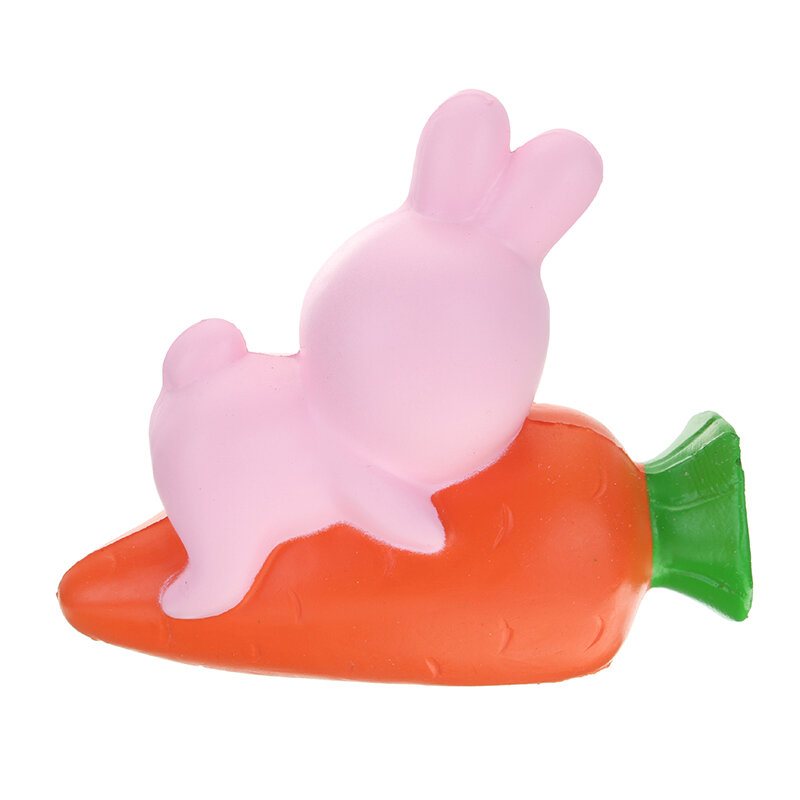 Yunxin Squishy Rabbit Bunny Holding Marchewka 13cm Powolny Wzrost Z Opakowaniem Kolekcja Prezent Decor Toy