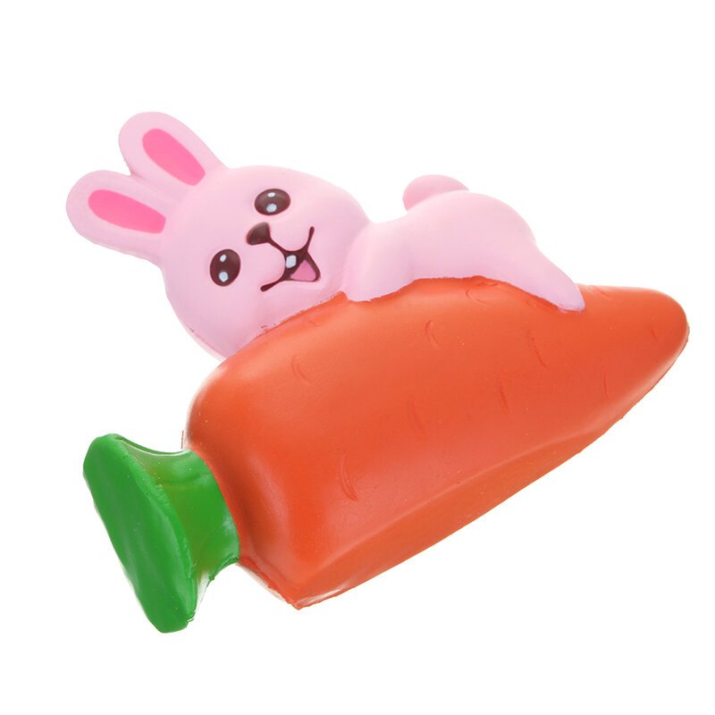 Yunxin Squishy Rabbit Bunny Holding Marchewka 13cm Powolny Wzrost Z Opakowaniem Kolekcja Prezent Decor Toy