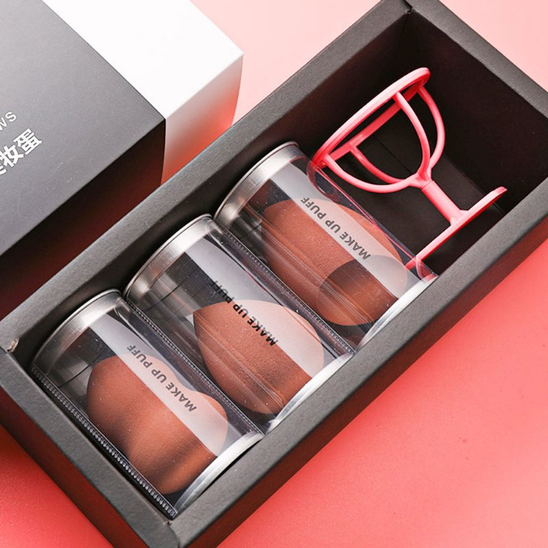 Puszek Do Pudru Z Gąbki Do Makijażu Dry Wet Beauty Blender Z Tykwą W Kształcie Kropli W Proszku