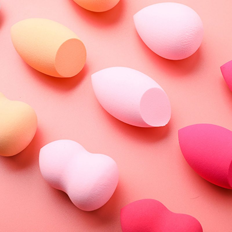 Puszek Do Pudru Z Gąbki Do Makijażu Dry Wet Beauty Blender Z Tykwą W Kształcie Kropli W Proszku