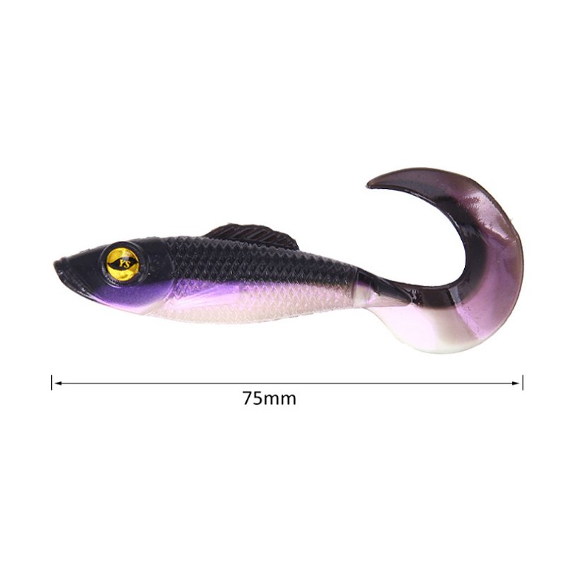 Dwa Kolory Miękka Przynęta Wędkarska Minnow Grub Sztuczna Bionic Fishing Lure Przynęty Podobna Do Życia