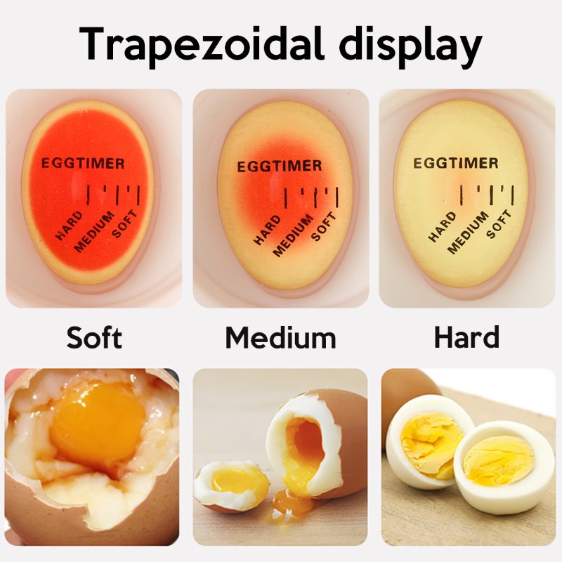 2 Szt. Inteligentny Minutnik Do Gotowania Jajek Na Miękko Lub Na Twardo Wrażliwy Na Ciepło Jajka Zmieniające Kolor Gotowanie Narzędzie Kuchenne Bez Bpa Dla Żony Prezent Na Boże Narodzenie Wyprzedaż W Czarny Piątek