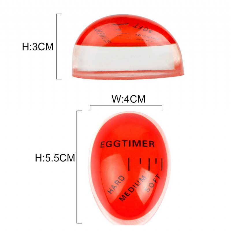 2 Szt. Inteligentny Minutnik Do Gotowania Jajek Na Miękko Lub Na Twardo Wrażliwy Na Ciepło Jajka Zmieniające Kolor Gotowanie Narzędzie Kuchenne Bez Bpa Dla Żony Prezent Na Boże Narodzenie Wyprzedaż W Czarny Piątek