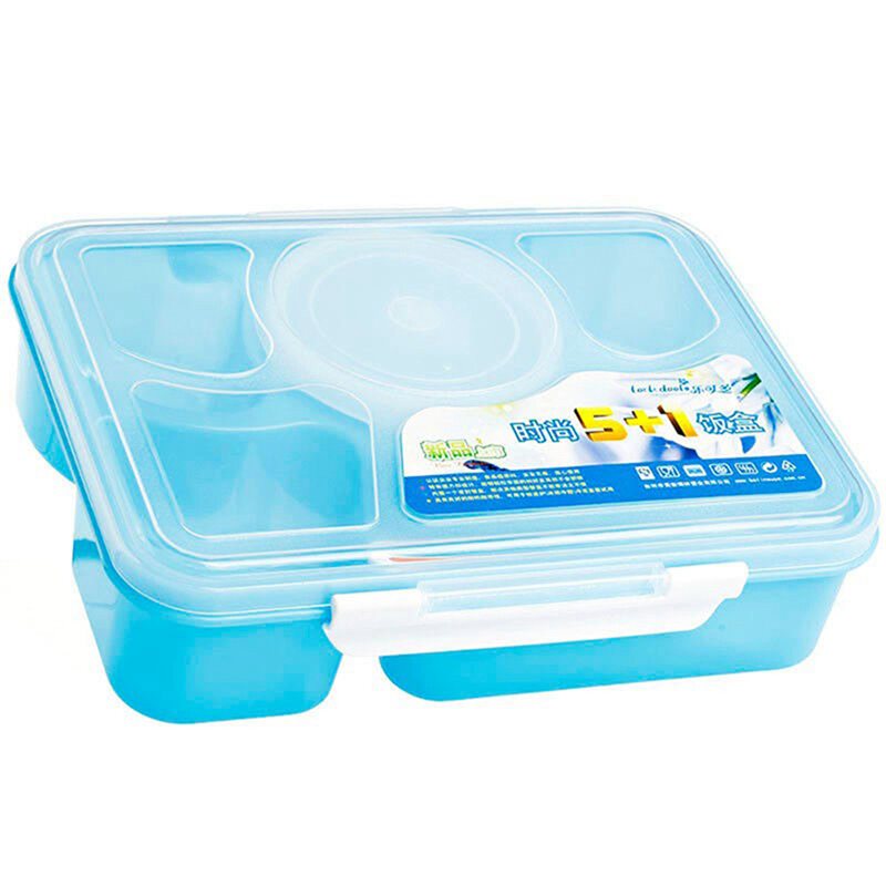 5-zellen 1000ml Box Trwały Rodzaj Lunchbox Izolowany Pojemnik Na Żywność Plastikowe Pudełko Na Lunch