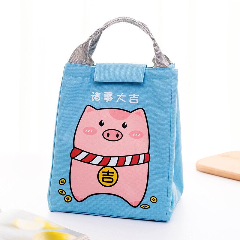 Cartoon Animal Painted Wodoodporna Torba Na Lunch Folia Aluminiowa Pakiet Izolacyjny Piknik Fresh Keep Bag