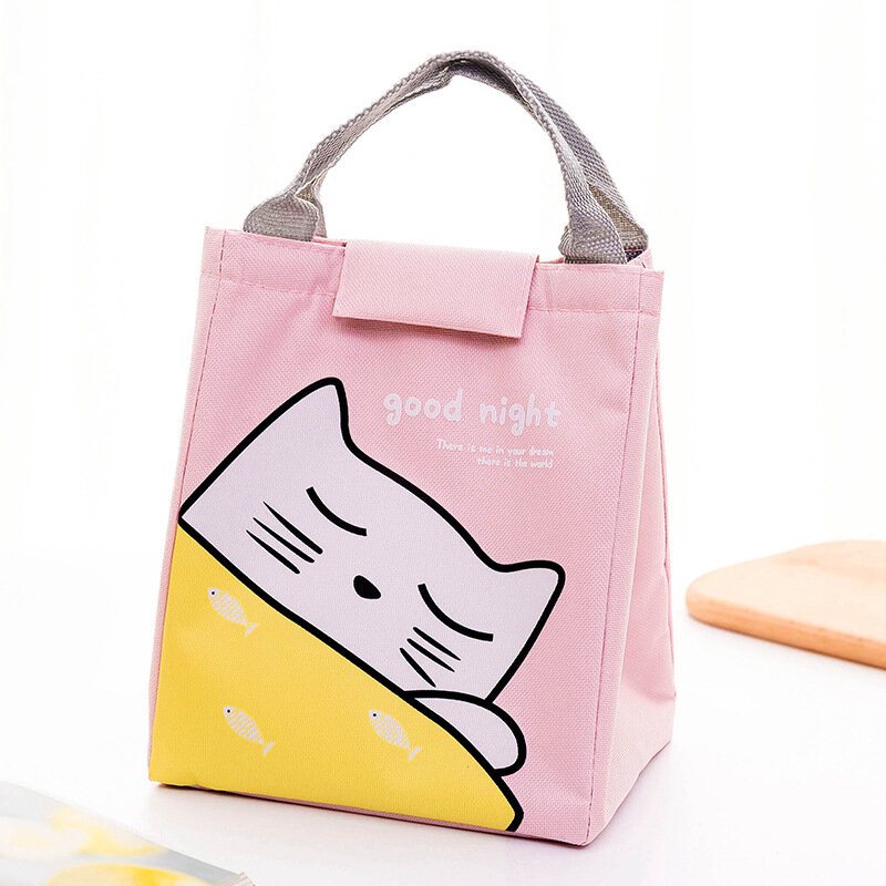 Cartoon Animal Painted Wodoodporna Torba Na Lunch Folia Aluminiowa Pakiet Izolacyjny Piknik Fresh Keep Bag