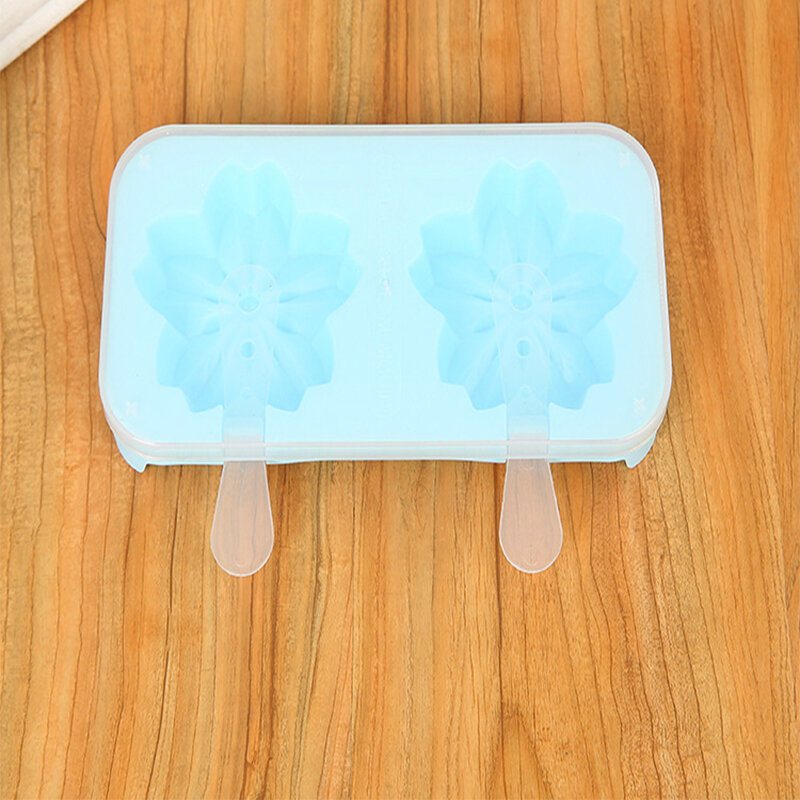 Cute Cat Claws Sakura Cherry Blossoms Shaped Popsicle Ice Cream Maker Frozen Pop Icy Ice Mold