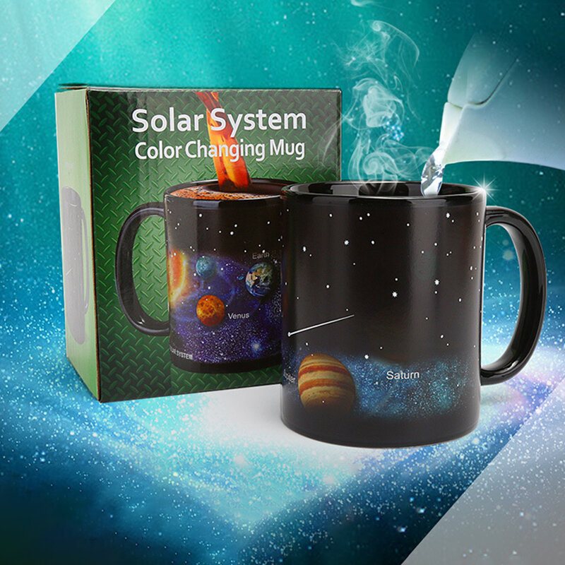 Filiżanki I Kubki Z Ceramicznym Kolorowym Kubkiem Starry Solar System