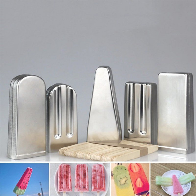 Kcasa Kc-ice18 6 Sztuk Zestaw Ze Stali Nierdzewnej Forma Do Lodów Na Patyku Food Grade Ice Lolly Maker Letnie Prezenty