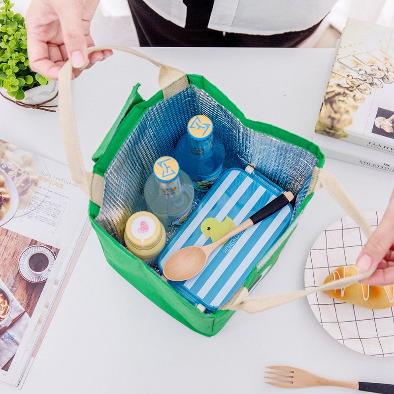 Lunch Tote Bag Przenośna Chłodziarka Piknikowa Izolowana Torebka Pojemnik Do Przechowywania Żywności