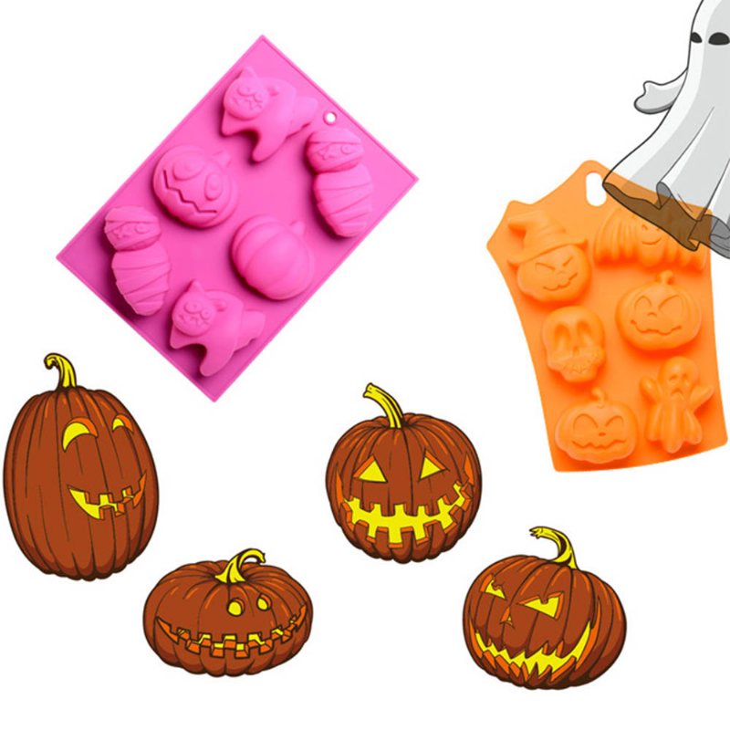 Silikonowa Forma Do Ciasta Z Przenośnym Otworem W Stylu Halloween Do Pieczenia W Wysokiej Temperaturze Diy Naczynia Do