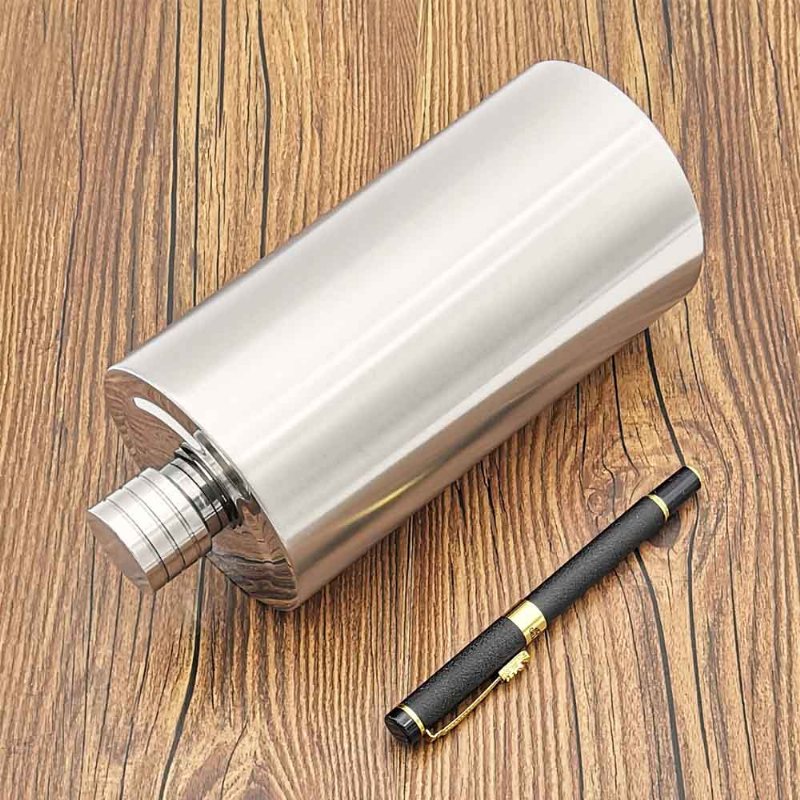 Travel Portable Nowy Wzór Flagon Ze Stali Nierdzewnej Hip Piersiówka Cylinder Butelka Wina Alkoholowego