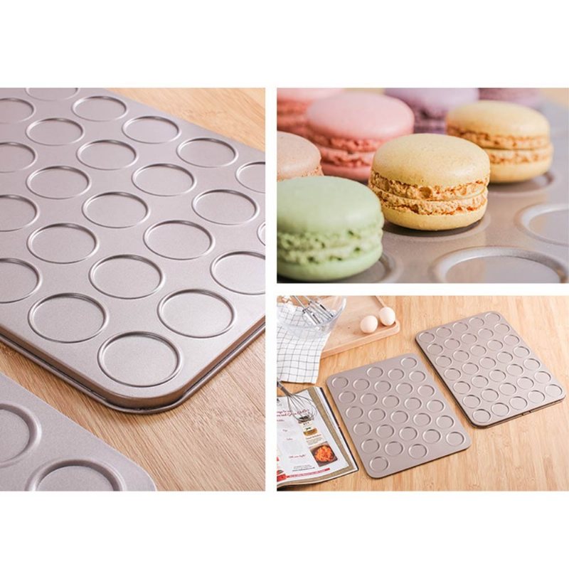 Uniwersalne Nieprzywierające Naczynia Do Pieczenia Do Ciastek Macarons Ze Stali Węglowej Quick Release Coating Cupcake Puff I Muffin Pan