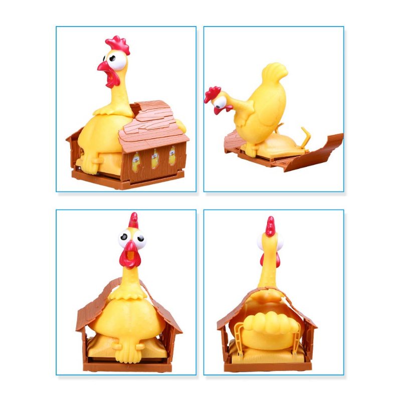 Śmieszne Krzyczące Jajko Układanie Kurczaka Gry Imprezowe Zabawka Puzzle Dla Rodziców I Dzieci Lucky Chicken Sound Toy