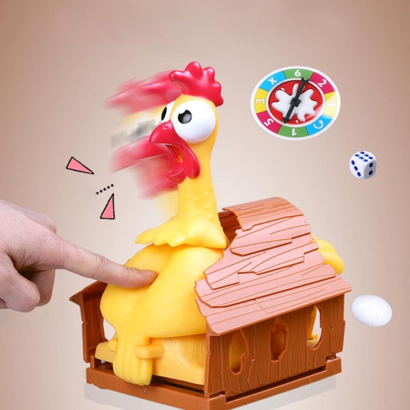 Śmieszne Krzyczące Jajko Układanie Kurczaka Gry Imprezowe Zabawka Puzzle Dla Rodziców I Dzieci Lucky Chicken Sound Toy