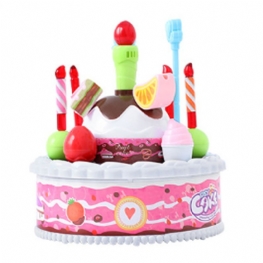 Tort Urodzinowy Zabawka Dla Dzieci I Diy Model Tortu Urodzinowego Z Funkcją Nagrywania Dźwięku Prezent