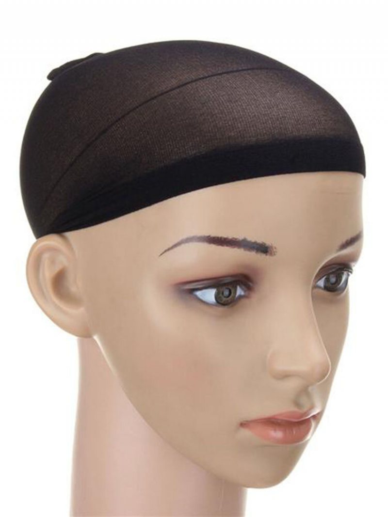 2 Sztuk Mężczyźni Kobiety Elastyczne Pończochy Wig Wig Cap Snood Nylon Stretch Mesh Hat