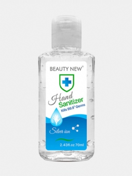 70 Ml Silver Ion No-wash Sanitizer Hand Bakteriostatyczny Przenośny Żel Do Dezynfekcji Bez Mycia