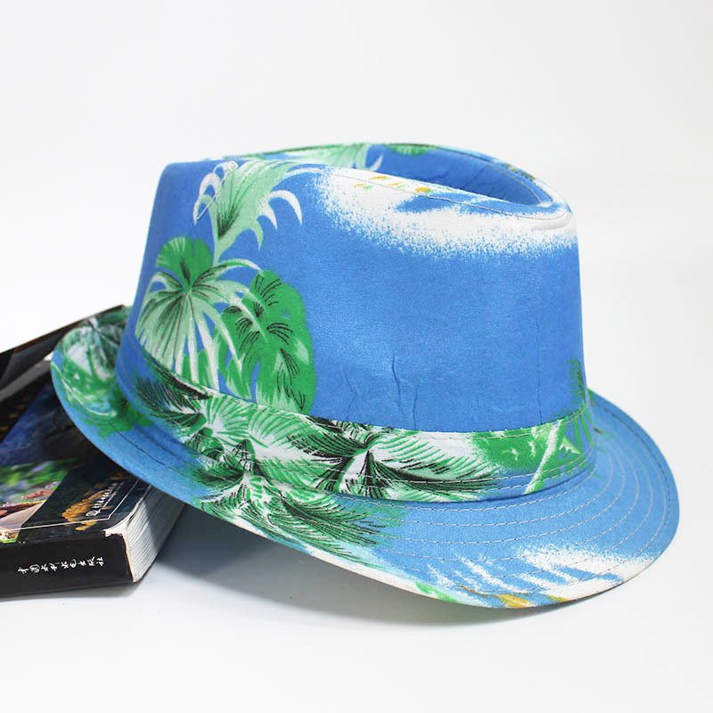 Beach Pattern Cloth Bucket Hat Męska Nadmorska Czapka Przeciwsłoneczna Na Co Dzień