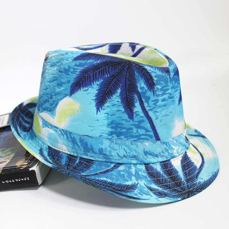 Beach Pattern Cloth Bucket Hat Męska Nadmorska Czapka Przeciwsłoneczna Na Co Dzień