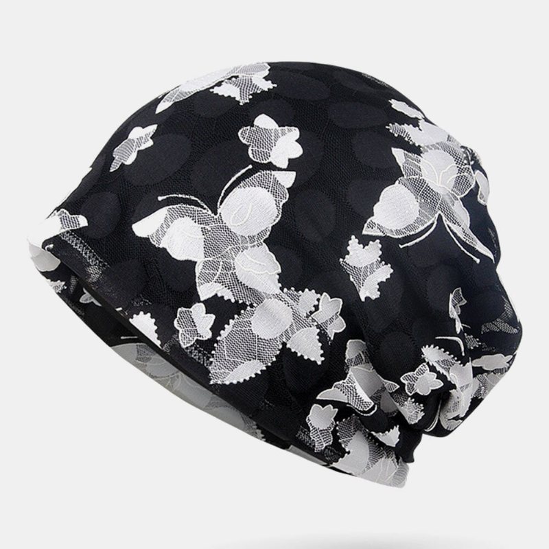 Butterfly Beanie Hat Printing Czapka Do Chemioterapii Turban