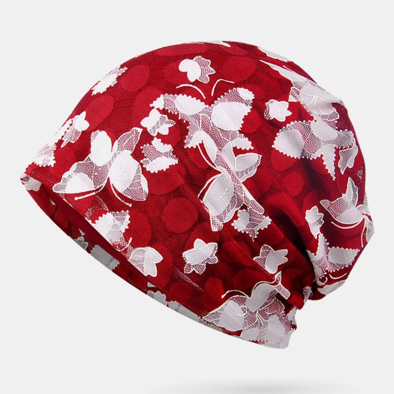 Butterfly Beanie Hat Printing Czapka Do Chemioterapii Turban