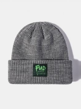 Czapka Typu Beanie Z Solidnej Dzianiny Żakardowej Unisex Na Wszystkie Mecze